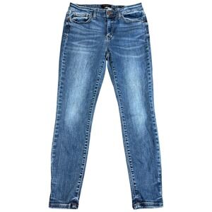 Judy Blue Jeans Women' 11/30 Blue Denim High Rise Boyfriend 30x28 Distressed Y2K